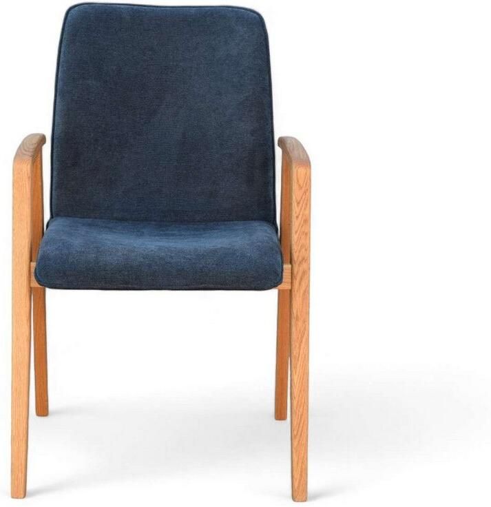 Home affaire Stoel met armleuningen Loreen eetkamerstoel beklede stoel designstoel met massief frame hoogwaardig afgewerkt armleuningen stijlvol comfortabel (set 2 stuks) - Foto 5