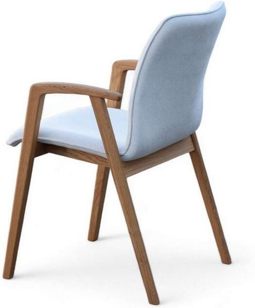 Home affaire Stoel met armleuningen Loreen eetkamerstoel beklede stoel designstoel met massief frame hoogwaardig afgewerkt armleuningen stijlvol comfortabel (set 2 stuks) - Foto 8