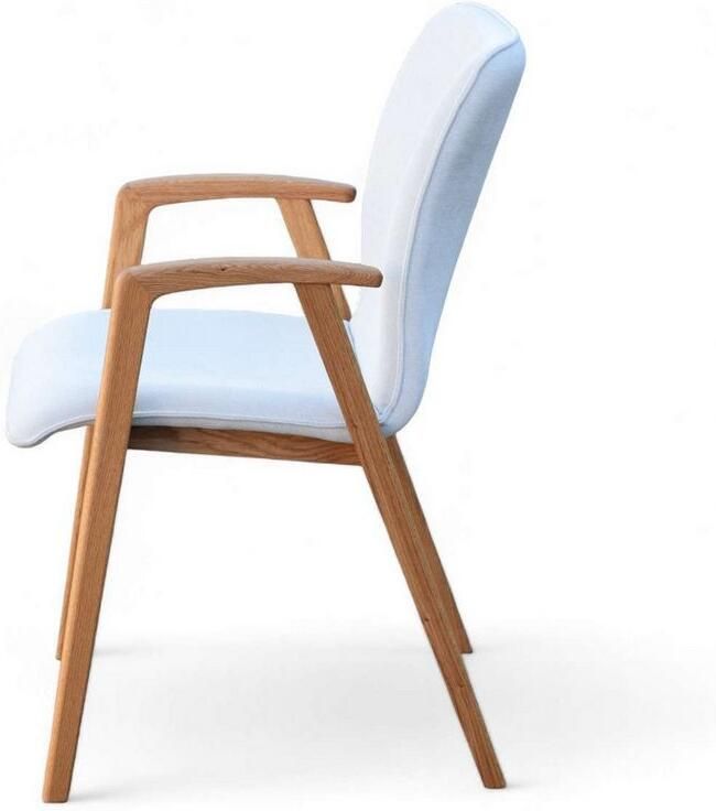 Home affaire Stoel met armleuningen Loreen eetkamerstoel beklede stoel designstoel met massief frame hoogwaardig afgewerkt armleuningen stijlvol comfortabel (set 2 stuks) - Foto 6