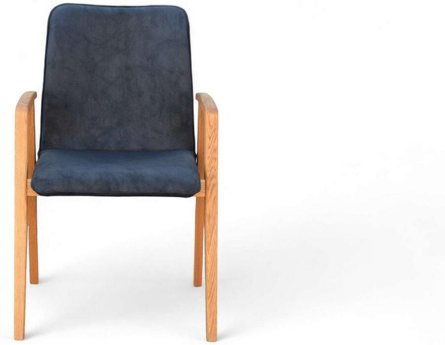 Home affaire Stoel met armleuningen Loreen eetkamerstoel beklede stoel designstoel met massief frame hoogwaardig afgewerkt armleuningen stijlvol comfortabel (set 2 stuks) - Foto 3