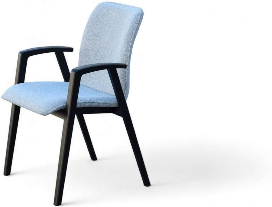 Home affaire Stoel met armleuningen Loreen eetkamerstoel gestoffeerde stoel woonstoel eetstoel met armleuningen (set 2 stuks)