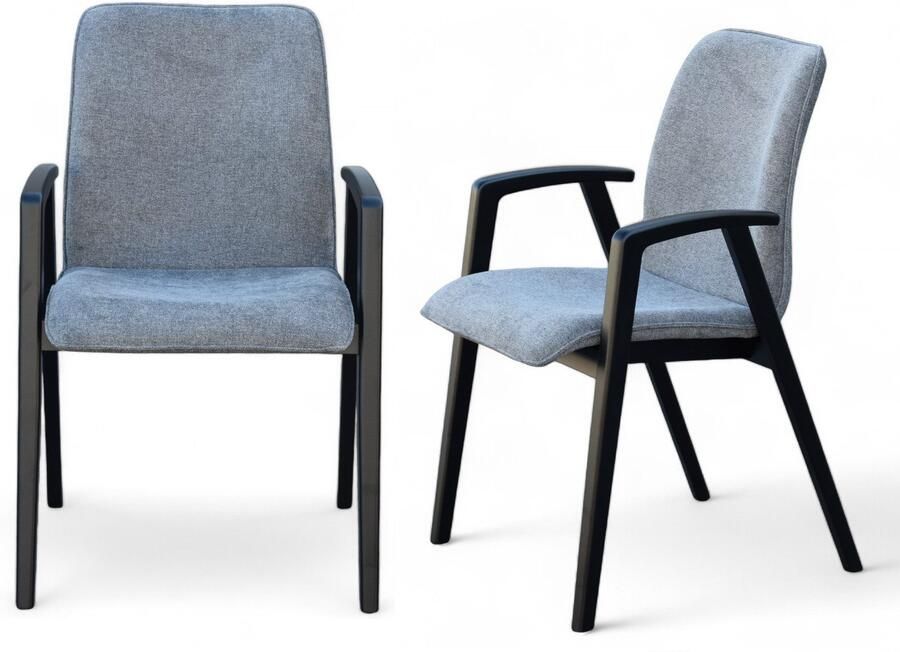 Home affaire Stoel met armleuningen Loreen eetkamerstoel gestoffeerde stoel woonstoel eetstoel met armleuningen (set 2 stuks) - Foto 11