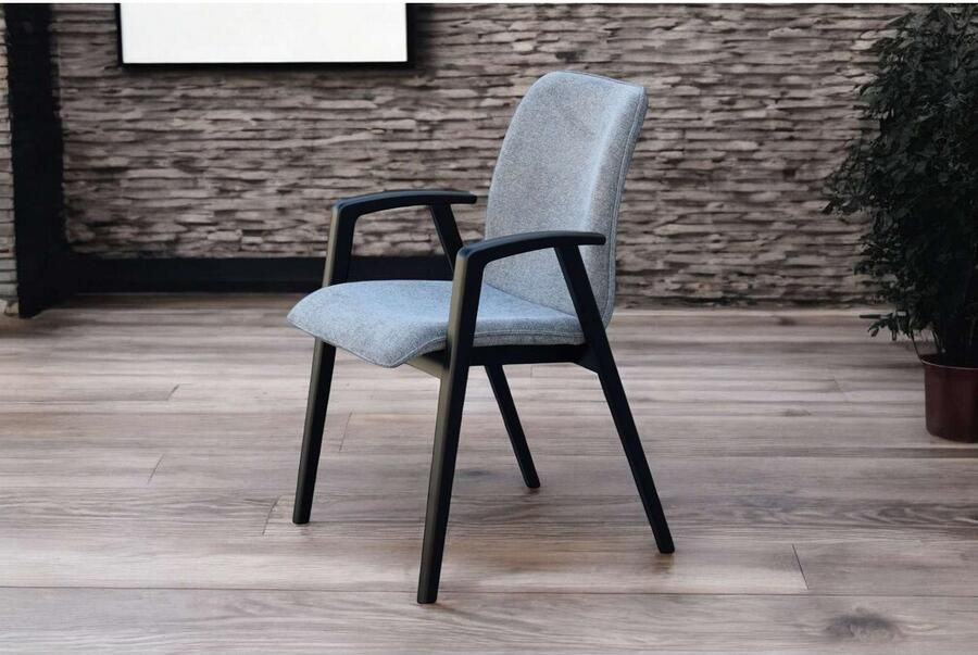 Home affaire Stoel met armleuningen Loreen eetkamerstoel gestoffeerde stoel woonstoel eetstoel met armleuningen (set 2 stuks) - Foto 6