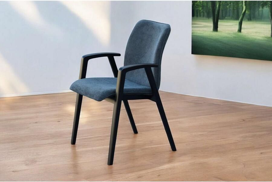 Home affaire Stoel met armleuningen Loreen eetkamerstoel gestoffeerde stoel woonstoel eetstoel met armleuningen (set 2 stuks) - Foto 11