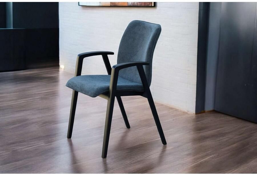 Home affaire Stoel met armleuningen Loreen eetkamerstoel gestoffeerde stoel woonstoel eetstoel met armleuningen (set 2 stuks) - Foto 5