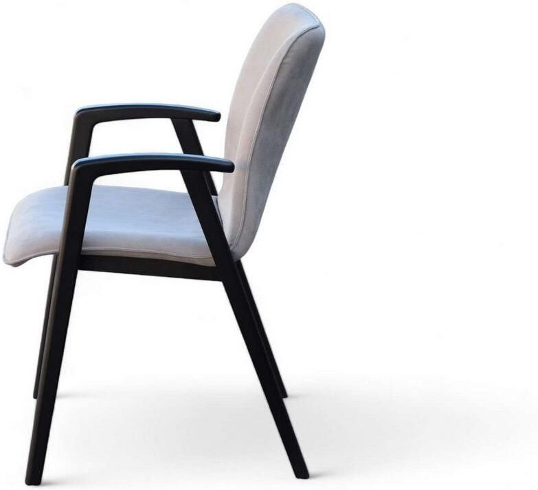 Home affaire Stoel met armleuningen Loreen eetkamerstoel gestoffeerde stoel woonstoel eetstoel met armleuningen (set 2 stuks) - Foto 3