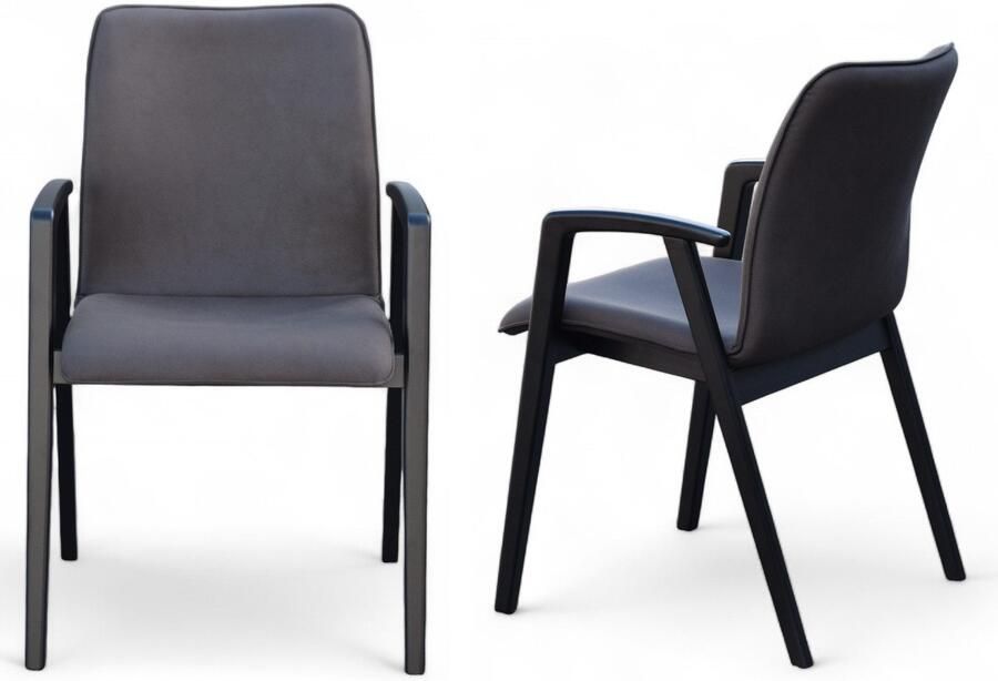 Home affaire Stoel met armleuningen Loreen eetkamerstoel gestoffeerde stoel woonstoel eetstoel met armleuningen (set 2 stuks) - Foto 7