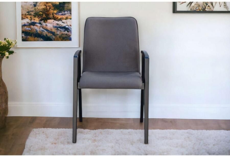 Home affaire Stoel met armleuningen Loreen eetkamerstoel gestoffeerde stoel woonstoel eetstoel met armleuningen (set 2 stuks) - Foto 2