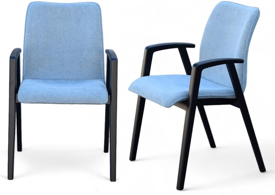 Home affaire Stoel met armleuningen Loreen eetkamerstoel gestoffeerde stoel woonstoel eetstoel met armleuningen (set 2 stuks) - Foto 10