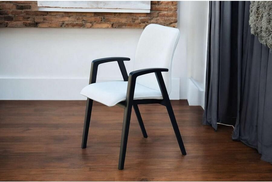 Home affaire Stoel met armleuningen Loreen eetkamerstoel gestoffeerde stoel woonstoel eetstoel met armleuningen (set 2 stuks) - Foto 5