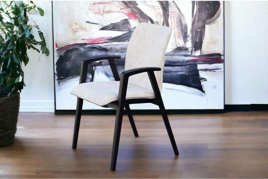 Home affaire Stoel met armleuningen Loreen eetkamerstoel gestoffeerde stoel woonstoel eetstoel met armleuningen (set 2 stuks) - Foto 4