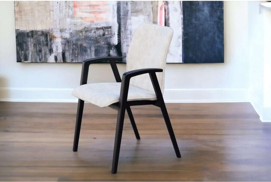 Home affaire Stoel met armleuningen Loreen eetkamerstoel gestoffeerde stoel woonstoel eetstoel met armleuningen (set 2 stuks) - Foto 5