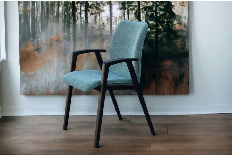 Home affaire Stoel met armleuningen Loreen eetkamerstoel gestoffeerde stoel woonstoel eetstoel met armleuningen (set 2 stuks) - Foto 5