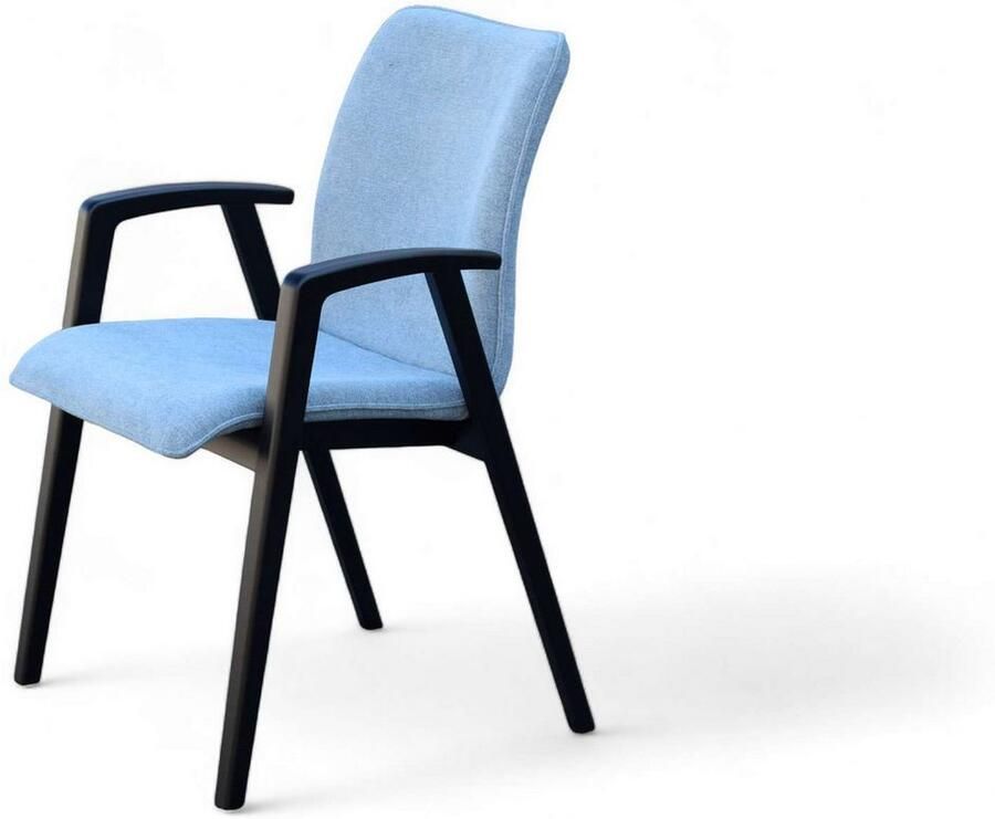 Home affaire Stoel met armleuningen Loreen eetkamerstoel gestoffeerde stoel woonstoel eetstoel met armleuningen (set 2 stuks) - Foto 2