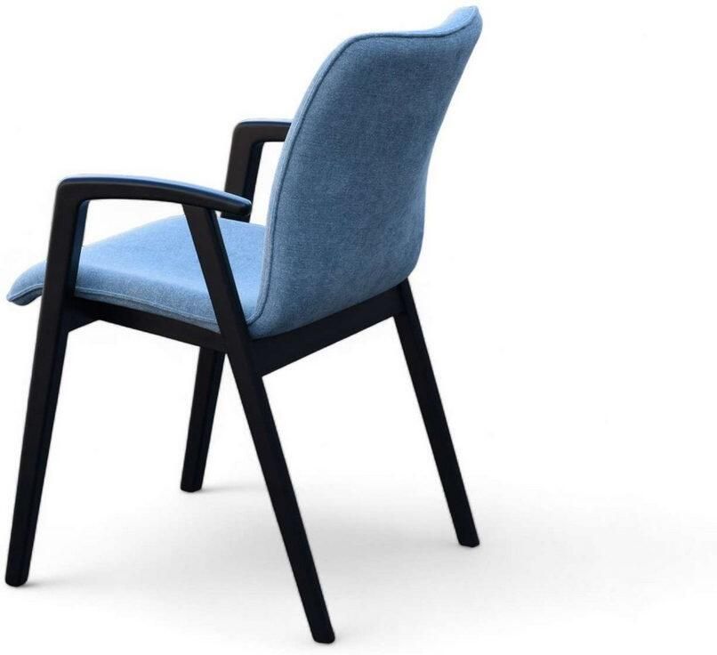 Home affaire Stoel met armleuningen Loreen eetkamerstoel gestoffeerde stoel woonstoel eetstoel met armleuningen (set 2 stuks) - Foto 3