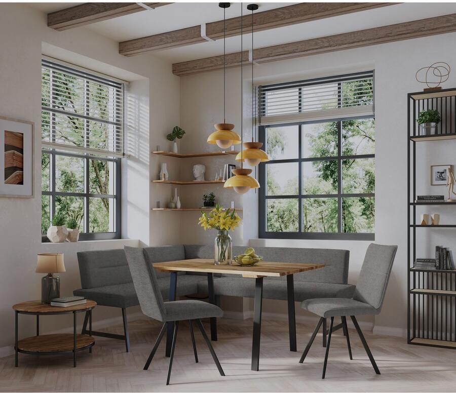 Home affaire Stoel met armleuningen Sava Metalen frame (set 2 stuks) - Foto 2