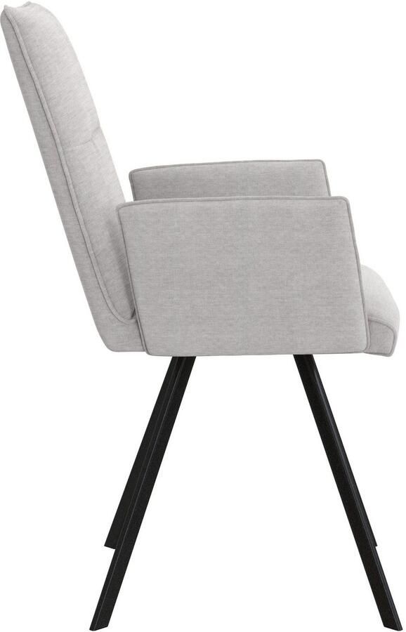 Home affaire Stoel met armleuningen Sava Metalen frame (set 2 stuks) - Foto 4