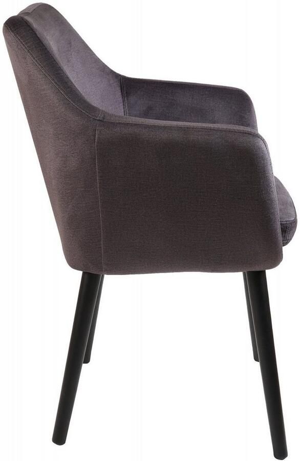 Home affaire Stoel met armleuningen Toga elegante eetkamerstoel met comfortabele armleuningen (1 stuk) - Foto 4