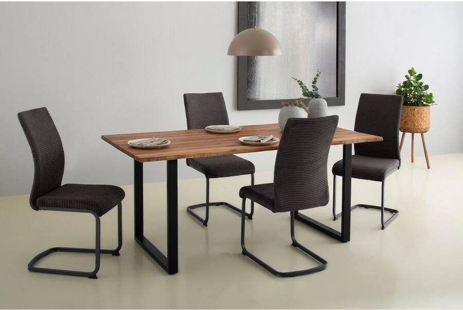 Home affaire Tafel met hout Jenny I Massief hout dikte van het tafelblad 26 mm in verschillende afmetingen - Foto 2