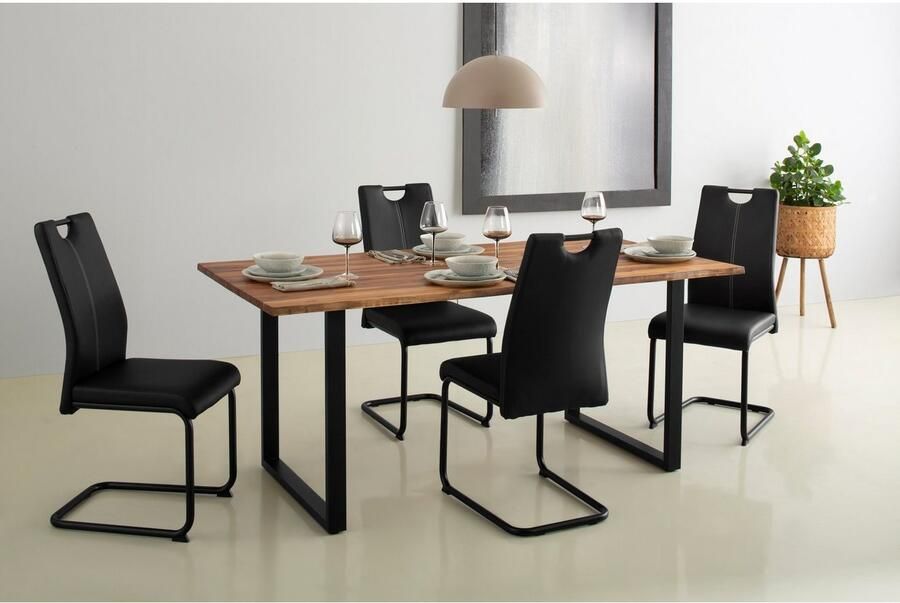 Home affaire Tafel met hout Jenny I Massief hout dikte van het tafelblad 26 mm in verschillende afmetingen - Foto 3