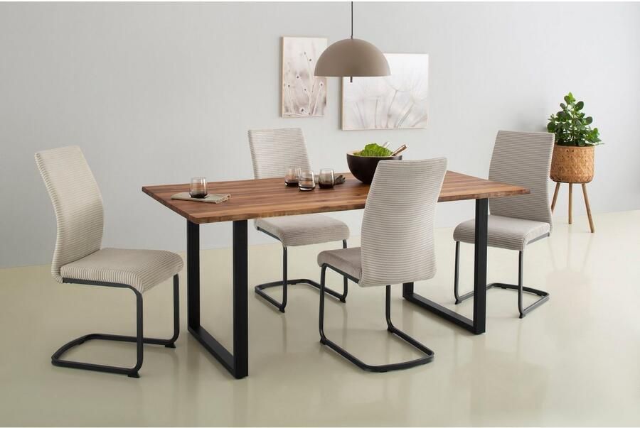 Home affaire Tafel met hout Jenny I Massief hout dikte van het tafelblad 26 mm in verschillende afmetingen - Foto 4