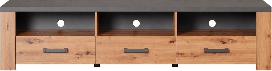 Home affaire Tv-meubel Ambres TV-meubel 3 lades 3 vakken Soft-Close (B D H) 180 50 43 cm (1 stuk) - Foto 11