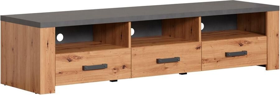 Home affaire Tv-meubel Ambres TV-meubel 3 lades 3 vakken Soft-Close (B D H) 180 50 43 cm (1 stuk) - Foto 9