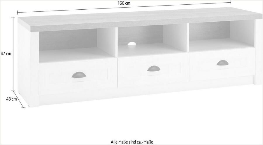 Home affaire Tv-meubel Beauvais Breedte ca. 160 cm - Foto 2