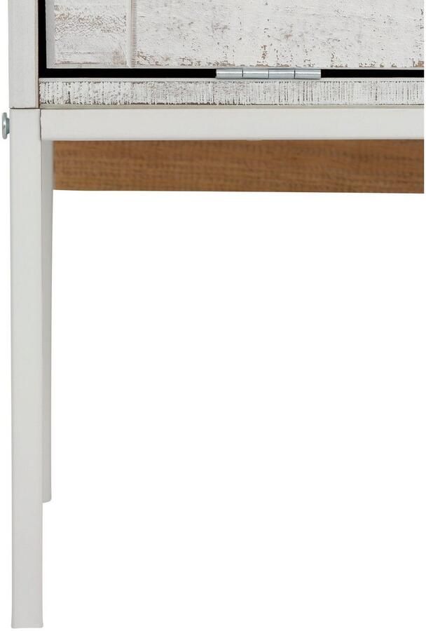 Home affaire Tv-meubel Freya Commode met 2 kleppen metalen handgrepen van massief hout breedte 140 cm - Foto 4