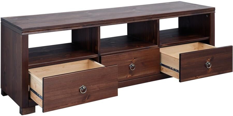 Home affaire Tv-meubel Gotland Breedte 147 cm met lades en open vakken massief hout FSC - Foto 11