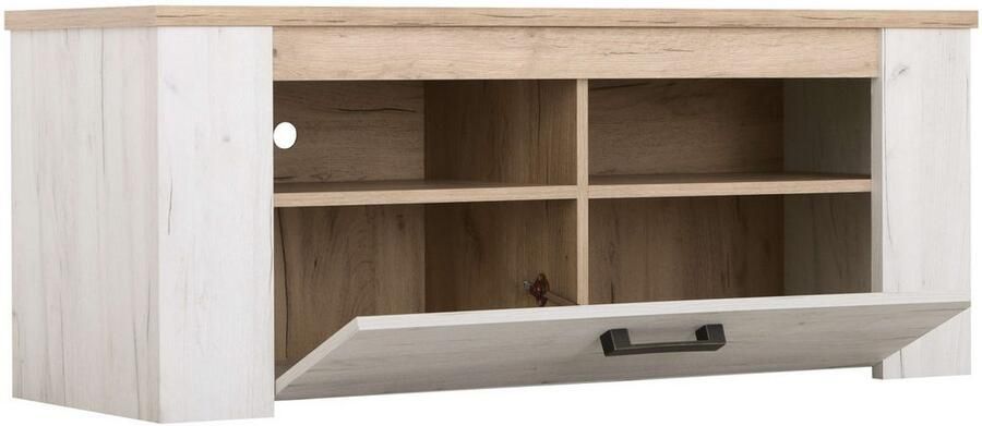 Home affaire Tv-meubel Kent TV-sideoard 120 cm met twee gesloten vakken TV-kast met veel ruimte voor moderne televisies in elke woonkamer - Foto 4