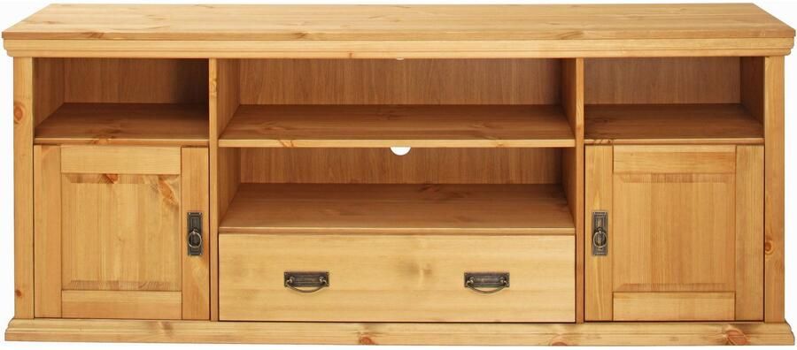 Home affaire Tv-meubel Konrad TV-meubel TV-kast Breedte 169 cm hoogte 67 cm metalen handgrepen kabeldoorvoer - Foto 6
