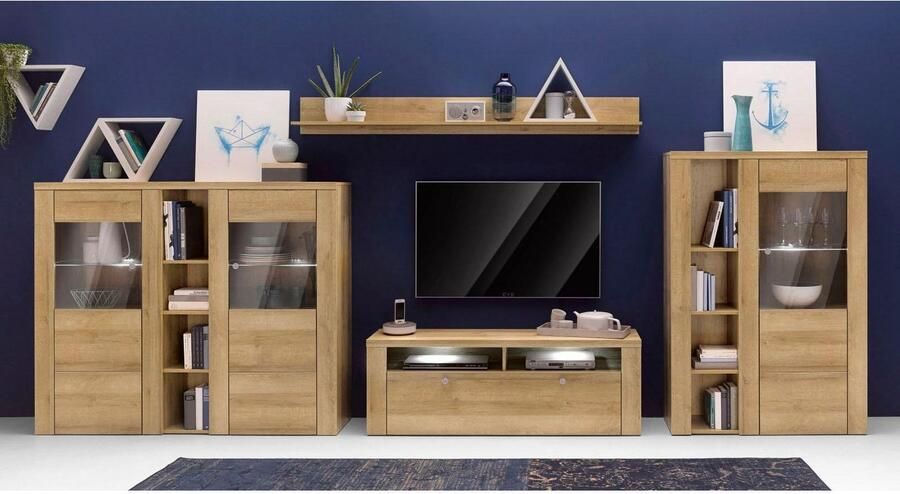 Home affaire Vitrinekast Larona tijdloze glazen vitrine hoge kast hoogte 145 cm - Foto 11