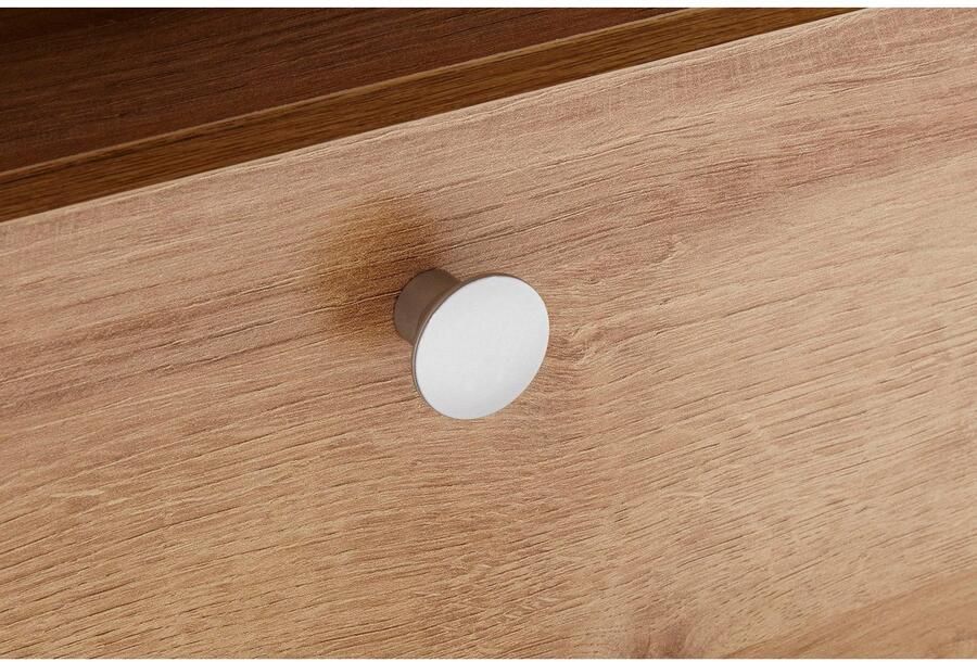 Home affaire Tv-meubel Larona tijdloos TV-meubel met 1 klep en 2 open vakken Breedte 140 cm tv-meubel veel opbergruimte decoratieve frame-look - Foto 3