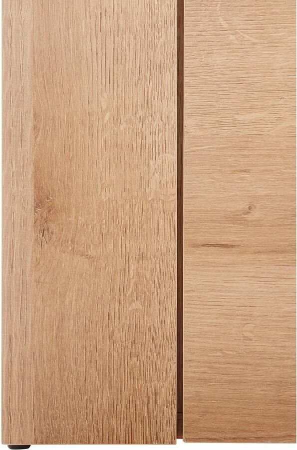 Home affaire Tv-meubel Larona tijdloos TV-meubel met 1 klep en 2 open vakken Breedte 140 cm tv-meubel veel opbergruimte decoratieve frame-look - Foto 5