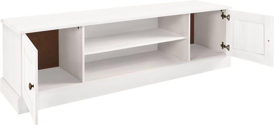 Home affaire Tv-meubel Liotta met kabeldoorgang en 1 losse plank massief grenen - Foto 4