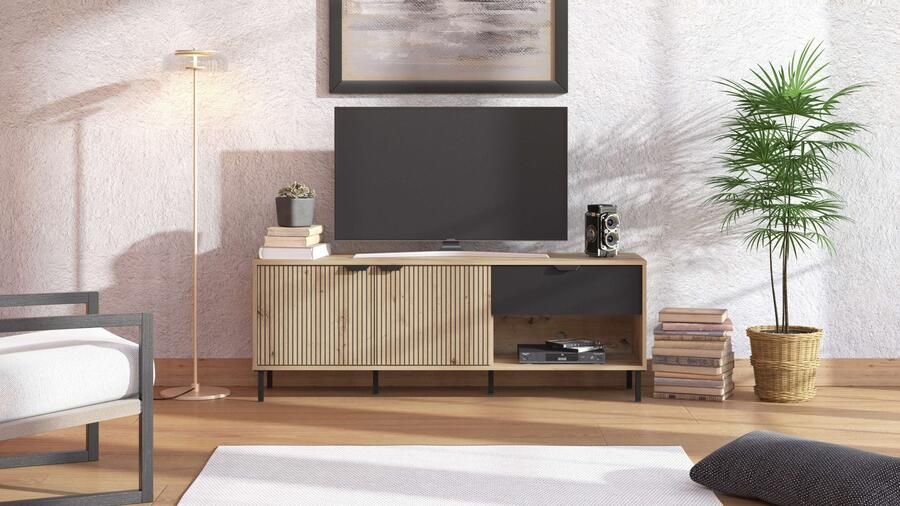 Home affaire Tv-meubel Mayenne TV-Lowboard Breedte 150 cm TV-kast TV-standaard - Foto 6
