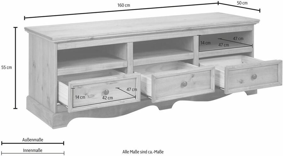 Home affaire Tv-meubel MELISSA Commode breedte 160 cm