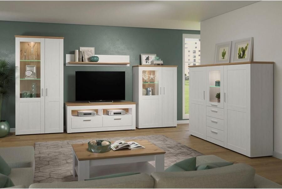 Home affaire Tv-meubel Nybro TV-kast TV-onderdeel met 2 lades & 2 vakken (B D H) 148 45 59 cm - Foto 2
