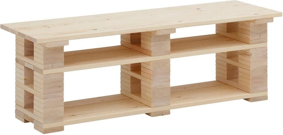 Home affaire Tv-meubel Pinus Kast in trendy paletontwerp - Foto 4