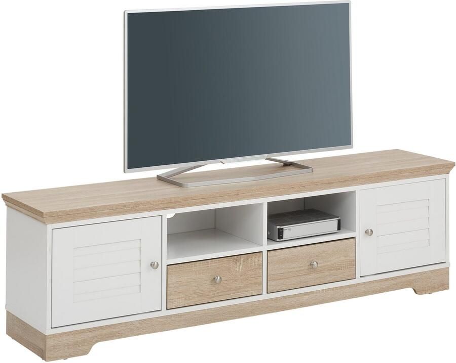 Home affaire Tv-meubel Ramon Kast met mooie metalen grepen en jaloeziedeuren - Foto 3