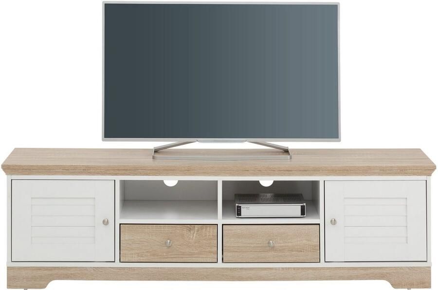 Home affaire Tv-meubel Ramon Kast met mooie metalen grepen en jaloeziedeuren - Foto 7