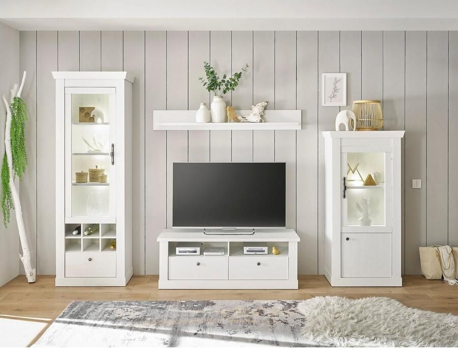 Home affaire Tv-meubel Ravenna in romantische landelijke stijl grepen van metaal breedte 132 cm - Foto 4