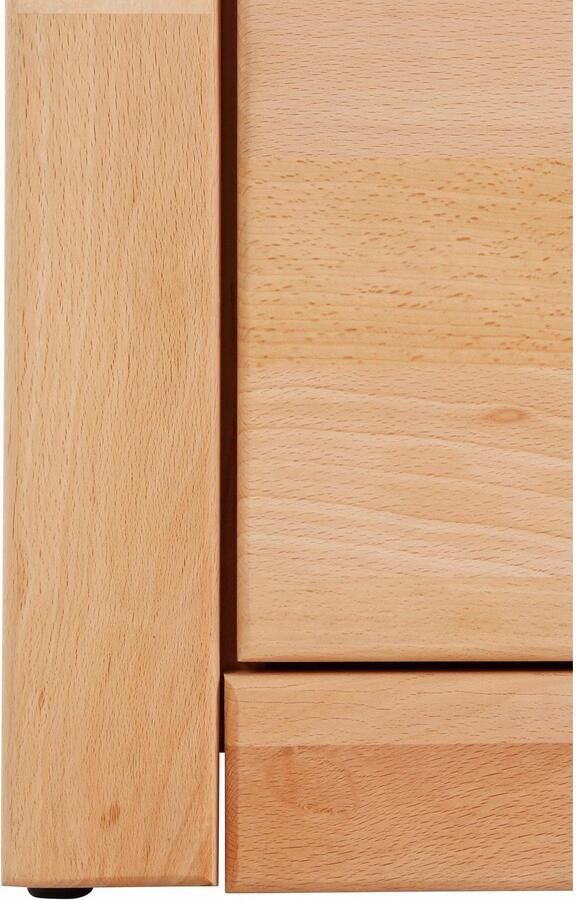 Home affaire Tv-meubel Ribe 140cm breed 38cm hoog met 2 kleppen Hout massief houtmateriaal metalen handgrepen 2 kleppen - Foto 5