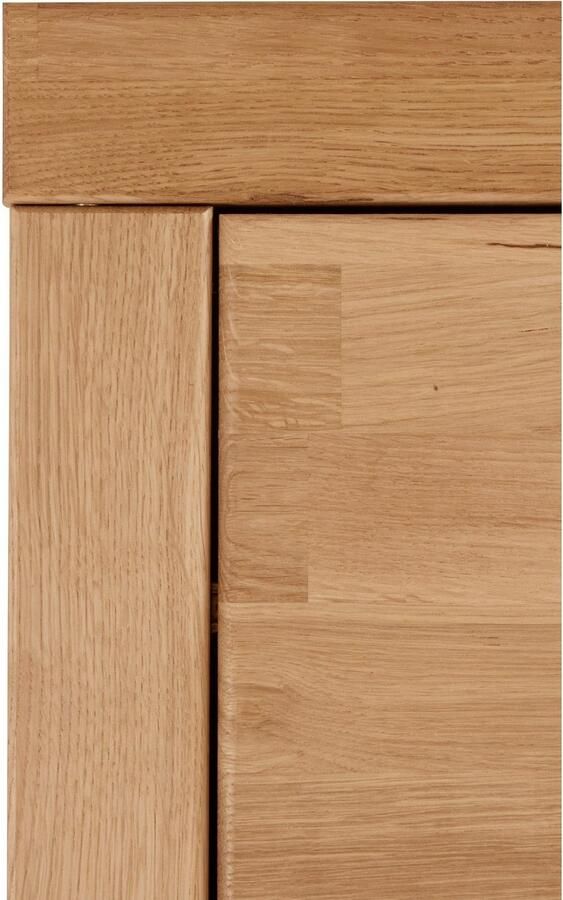 Home affaire Tv-meubel Ribe 160cm breed 55cm hoog Corpus houtmateriaal glazen inzet van gehard glas planken verstelbaar - Foto 7