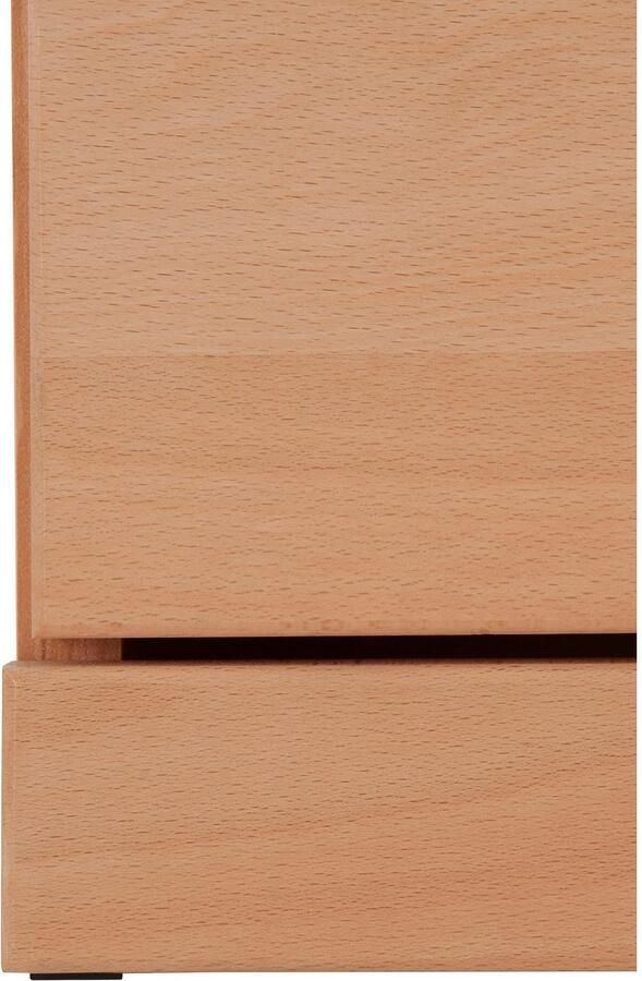 Home affaire Tv-meubel Ribe 180cm breed fronten massief hout 6 vakken kabeldoorvoer Corpus houtmateriaal glazen inzet van gehard glas planken verstelbaar - Foto 5