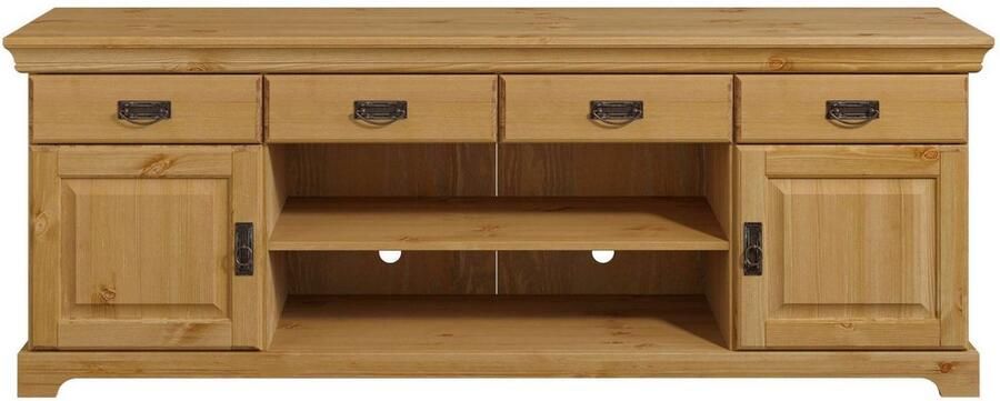 Home affaire Tv-meubel Rügen gecertificeerd massief hout breedte 180 cm in landhuisstijl - Foto 7
