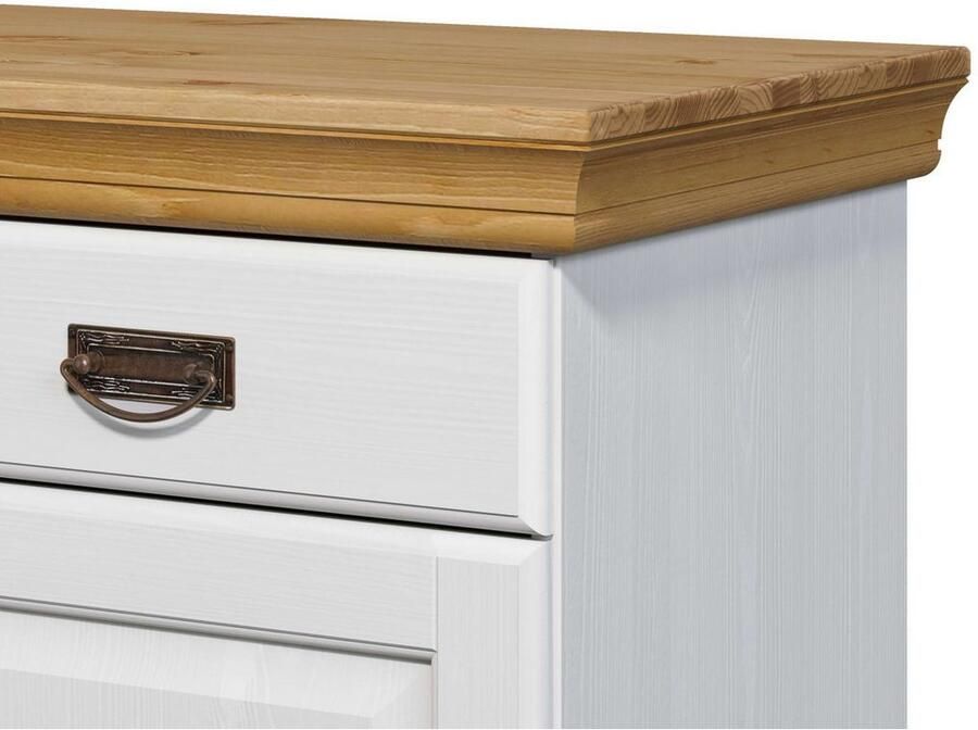 Home affaire Buffetkast Rügen gecertificeerd massief hout hoogte 168 cm in landhuisstijl - Foto 2