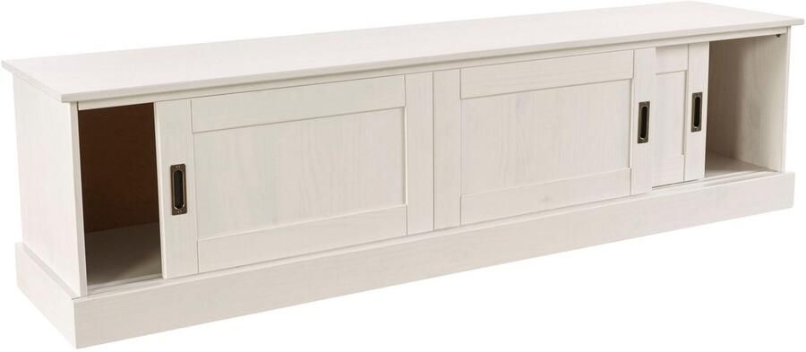 Home affaire Tv-meubel Schröder Commode met 3 schuifdeuren van massief dennenhout - Foto 5