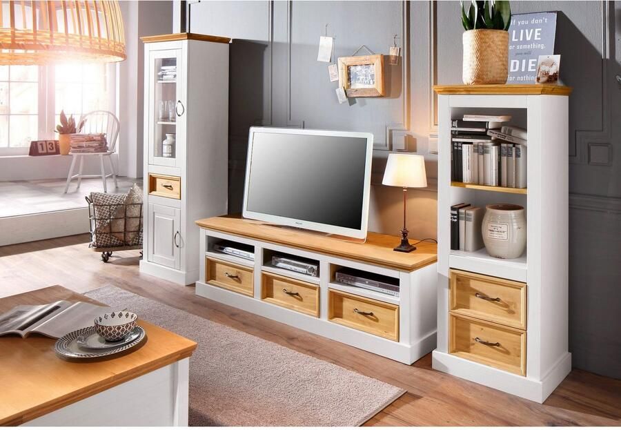 Home affaire Tv-meubel Selma TV-commode breedte 170 cm 3 lades - Foto 6